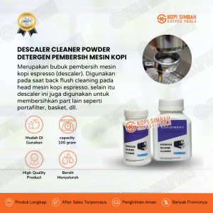SIMBAH Bubuk Descaler 100 Gram Detergen Puro Pembersih Mesin Kopi Espresso Coffee Machine Cleaner Kemasan Repack