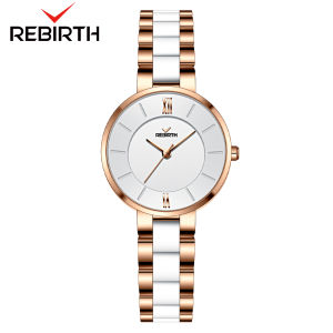 REBIRTH Jam Tangan Mode Elegan Dan Sederhana Penunjuk Tali Paduan Wanita Jam Tangan Cewek COD