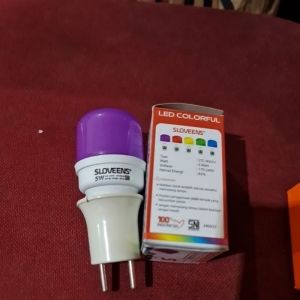 Lampu led sloovens 5w warna warni/ Led Colourful-UNGU PAKE FITING-S6