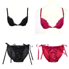 Woman Girl Lace Push Up Front Buckle Underwear Lingeries Bra Sets