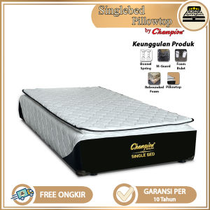 Springbed Kasur Multibed Pillowtop - Champion Springbed Singlebed Pillowtop [JABODETABEK]