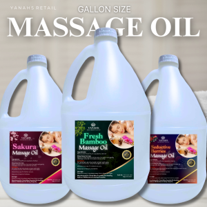 1 Gallon Massage Oil Spa Relaxing Aromatherapy help to reduce body aches and pains