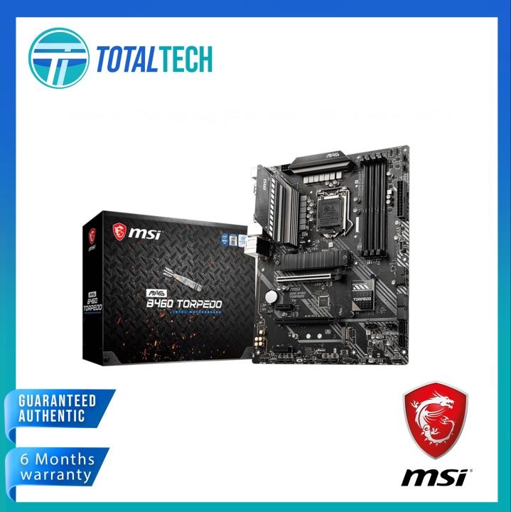 MSi MAG B460 TORPEDO (LGA 1200) ATX Gaming Motherboard FOR INTEL