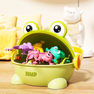 Oldlaiben Jumping Frog Toy 3-6-10 Years Old Educational Toy Children Plastic Bounce Leaping Educational 弹跳青蛙玩具