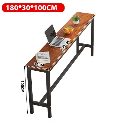Bar table Family Living Room High Foot table long Table Milk Tea Shop Table Narrow Table