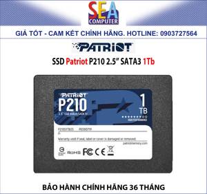 SSD Patriot P210 2.5” SATA3 - 128Gb / 256Gb / 512Gb / 1Tb / 2Tb - Bảo hành chính hãng 36 tháng