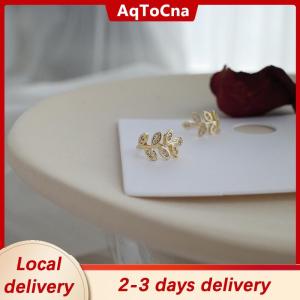[COD] AqToCna Ship within 24 hours 1pc Cute Metal Leaf Earcuff Clips On Earring for Women Girls No Fake Piercing Cartilage Earrings Ear Ring