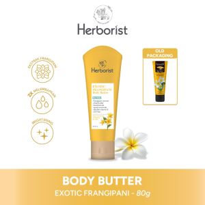 HERBORIST Body Butter 80gr - Dengan Niacinamide Double Vitamin E Melembabkan Tubuh Mencerahkan Kulit