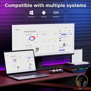 RGB Mini Cut Copy Paste Keyboard Hotswap 3-Key Ctrl X C V Shortcut One Handed Keyboard USB Type-C for Working and Gaming