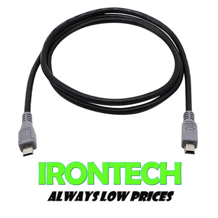 Micro USB Type B male to mini USB Type B male Host OTG Adapter Cable 0