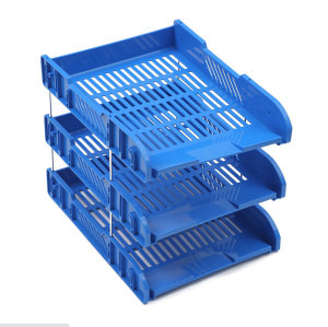 MK Home ถาดวางเอกสารพลาสติก ชั้นเอกสารA4 ชั้นวางกระดาษ (3 ชั้น) F005