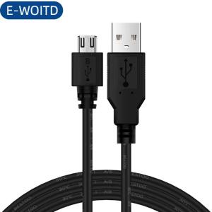 E-WOITD Cho PS4 Slim Pro USB Sạc Cáp Truyền Dữ Liệu Sạc Dây Power Adapter