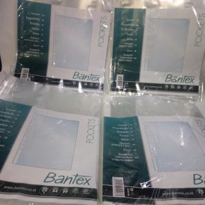 Bantex PP Pocket File Sheet Protector Size A4 20 Lembar 2040
