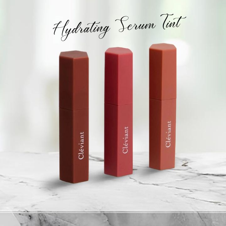 CLÉVIANT - Hydrating Serum Tint 4.5ml Stain 18 Jam Moist Lip Serum Velvet Liptint Lipstain Cleviant
