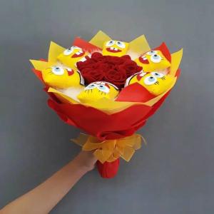 Kado valentine / buket bunga wisuda karakter ukuran XL