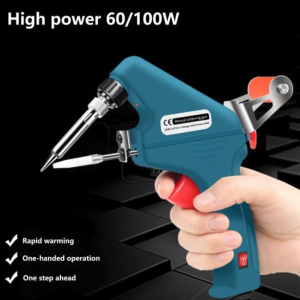 COD KIRIM CEPAT DeBaiLong Solder Listrik Tembak 60 Watt Pket Lengkap+Timah+Mata Solder+Penyedot Tin Gun Adjustable Heat 220V - 588