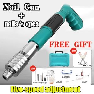 【Free 20 pcs Nails 】Cordless Manual Steel Nail Gun Rivet Gun Tool Nail Punch Gun Concrete Wall Fastening