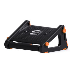 JARUSEAT Footstool S03 upgraded version Office foot pedal 6-level height adjustable Roller massage Prevents crossing legs