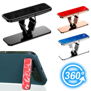 ที่วางโทรศัพท์แบบพับได้โลหะ Universal 360 Rotating Invisible Mini Ring Buckle Desktop Stand