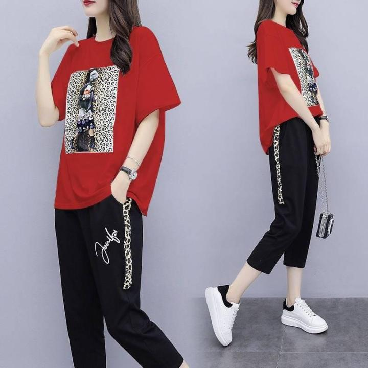 Plus Size Designer Tracksuit Set For Women Casual Outfit With Top