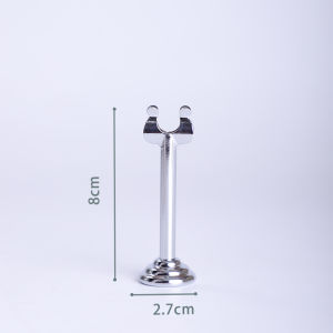 U Shaped Table Number Menu Stand/Tiang Nomor Meja Atau Card Holder/Table Number Holder Stand for Wedding Restaurant (8cm)