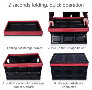 LOCAL SELLER 55L Foldable Car/Wardrobe Storage Box Space Saving/with Cover
