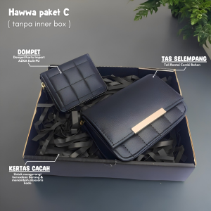 Kado ulang tahun cewek Hampers wisuda anniversary tas selempang box putih free ucapan