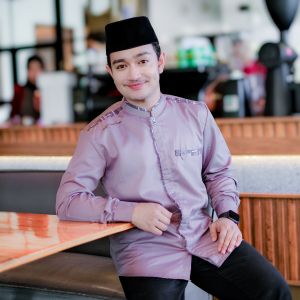 Baju Koko Pria Lengan Panjang Motif Yisunsin Lilak Baju Muslim Terbaru Bisa Cod Bahan Katun Toyobo