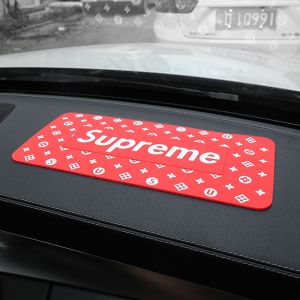 Multifunction Car Anti-Slip Mat with Phone Holder Silicone Car Dashboard Mat for SunglassCoinsKeychainCell phoneGPS