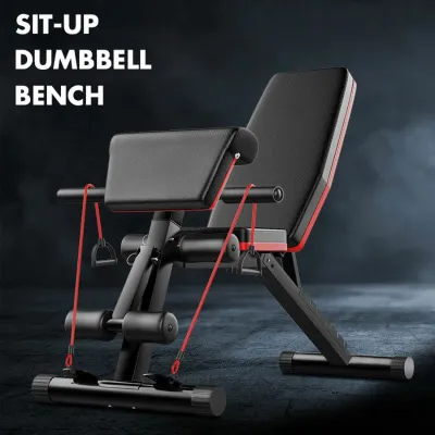 Kursi Gym Fitness Adjustable Press Sit up Bench Dumbell Stool 042-24