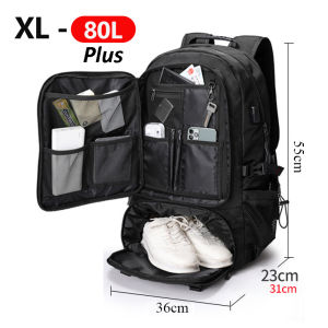 80L 60L Mens Outdoor Backpack Climbing Travel Rucksack Sports Camping Hiking Backpack Large School Bag Pack For Male