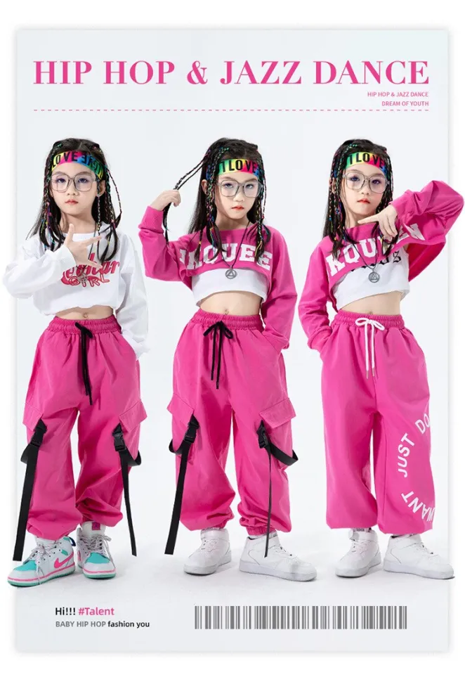 Zzl K-pop Clothes Girls Fashionable Jazz Dance Costume Children