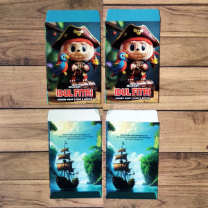 ANGPAU THR LEBARAN RAMADHAN ISI 10 PCS / AMPLOP HARI RAYA RAMADHAN LEBARAN KARAKTER KARTUN LABUBU