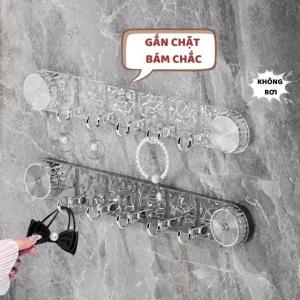 Thanh móc treo hút chân không đa năng chắc chắn không khoan tường chịu lực tốt đồ bền cao G521-MCK-Thanh5Moc