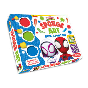 Cocomelon Paint With JJ Painting Activity Book Gift Box Set With 3 Paints & 3 Sponges For Kids