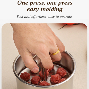 Maker Quick and Easy Kitchen Molds Colorless Durable One Pressure Molding Fishballs Practicality