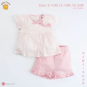 Elegant Kids ชุดเด็กผู้หญิง 6-24เดือน ชุดเสื้อกระโปรงแขนสั้น กางเกงสั้น Little Elegance Collection | Babytrend
