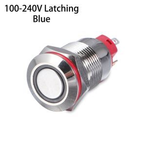 LINHU  Push ON/OFF 12mm Metal Button Switch LED Momentary/Latching