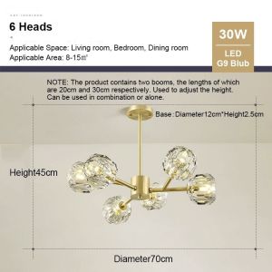 Chandelier Light Modern Ceiling Pendant Light Kitchen Livingroom Pendant Hanging Light Fixtures