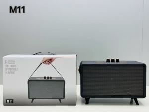 ลำโพงบลูทูธรุ่น M11 รองรับAUX TF USB ปรับแอคโค่ได้ มีสายหิ้วพกพาง่าย มีขาตั้งในตัว กำลังขับ20วัตต์ฟังFMได้ เสียบแฟลชไดร์ฟเล่นเพลงได้เลย ลำโพงบลูทูธรุ่น M11 รองรับAUX TF USB ปรับแอคโค่ได้ มีสายหิ้วพกพาง่าย มีขาตั้งในตัว กำลังขับ20วัตต์ฟังFMได้
