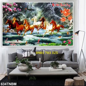 Tranh gạch ốp tường mã đáo thành công