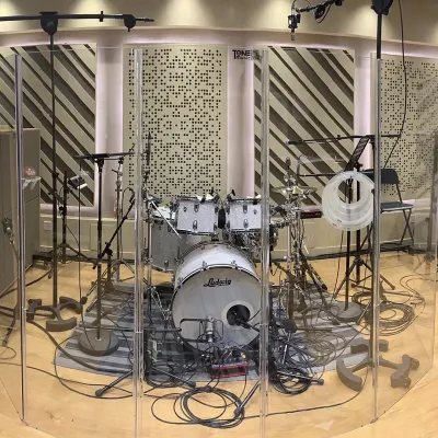 Acrylic drum muffler screen professional sound insulation cover transparent noise reduction partition plate drum shield drum room plate