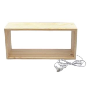 UMBRAULI Creative Shadow Box Frame DIY Rectangle 3D Picture Frame Multifunctional Double-Sided Display LED Light Photo Frame Home Ornament