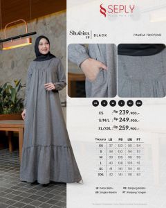 SHABIRA 18 BY SEPLY DRESS MUSLIM TERBARUKEKINIAN COCOK UNTUK OUTFIT LEBARAN KONDANGAN &DAILY