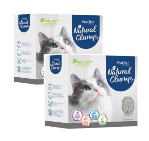ProDiet Cat Litter Natural Clump 10L X 2 Packs [Pasir Kucing] [Petsupply.my]