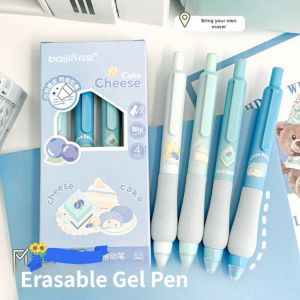 Erasable Ballpen Friction Pen Erasable Gel Pens 12Pcs Ballpen with Eraser Magic 0.5mm Black Ink School Supplies