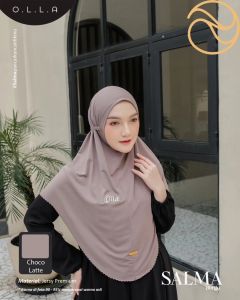 Jual Hijab Olla Salma Bergo Kerudung Tali Daily Bahan jersey premium