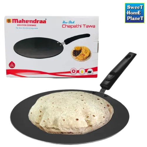 MAHENDRAA 28CM Non Stick Chapathi Tawa Flat Chapati Pan Roti Tawa