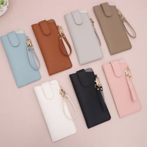 GENENIC Leather Rope Pu Leather Glasses Bag Portable With Lanyard Glasses Storage Bag Sunglasses Pouch Glasses Clip Sunglasses Eyeglass Bag Female