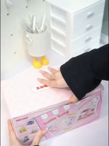 AREA-X Block AB0070-75 Sanrio Character Box Street Shop Series Gift Decoration Building Brick Toy Hello Kitty Kuromi